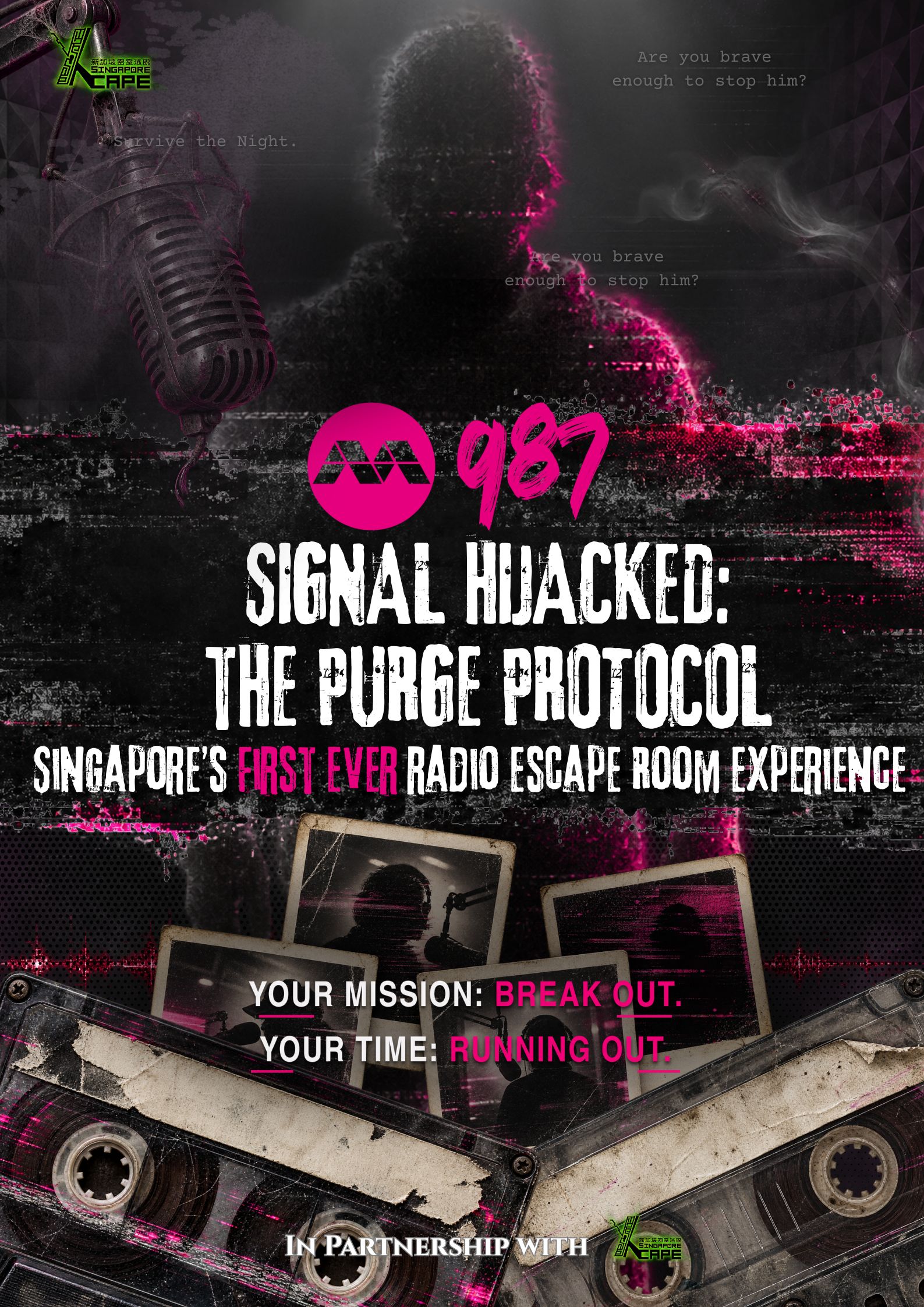 987FM's Signal Hijacked: The Purge Protocol Escape Room by Xcape Singapore